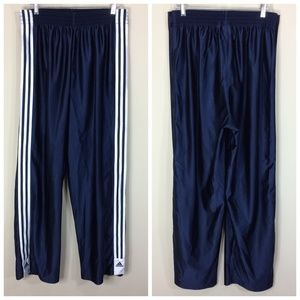 adidas Athletic Track Pants Break Away Snaps EUC